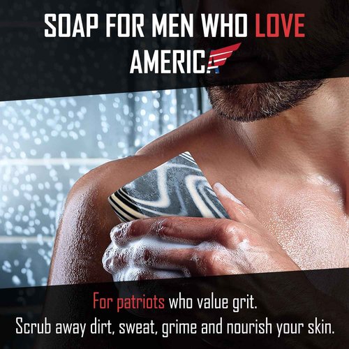 Right Wing Naturals Bar Soap Gift Set for Men | 13 Bar All Natural Variety Pack | Handcrafted Cold-Pressed Soap | Handmade Organic Soap for Men | Most Popular Scents | Natural Scented Men’s Bar Soap