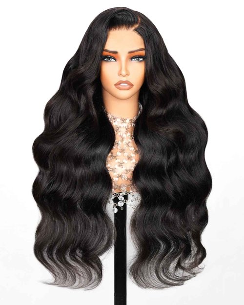 Arabella 5x6 Wear and Go Glueless Wigs Human Hair 210% Density Glueless Wig 12a Pre Cut Lace Front Wigs Human Hair 100% Pre Bleached Plucked Body Wave Wig (20inch, 5X6 Body Wave)