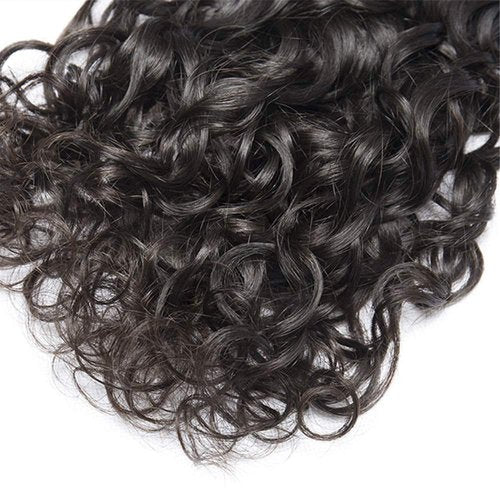 Water Wave Bundles Human Hair #1B Water Wave Bundles 20 22 24 inch Human Hair Bundle Natural Black Color