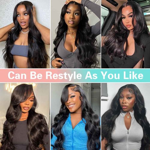 ABALON 13x6 Lace Front Wigs Human Hair Pre Plucked 200% Density Body Wave Wig HD Lace Frontal Wigs Human Hair for Women Natural Color Glueless Wigs Human Hair Pre Plucked 20 Inch