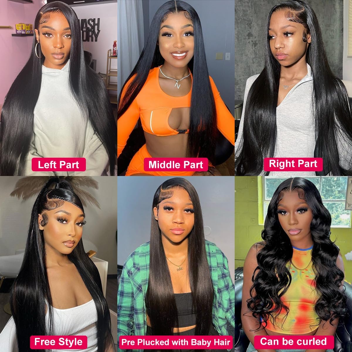 Nawpum Straight Human Hair Wigs for Women Lace Front Wigs Pre Plucked Glueless 13x6 HD Lace Front Wigs Human Hair 180% Density Straight Frontal Wigs Human Hair 28 Inch