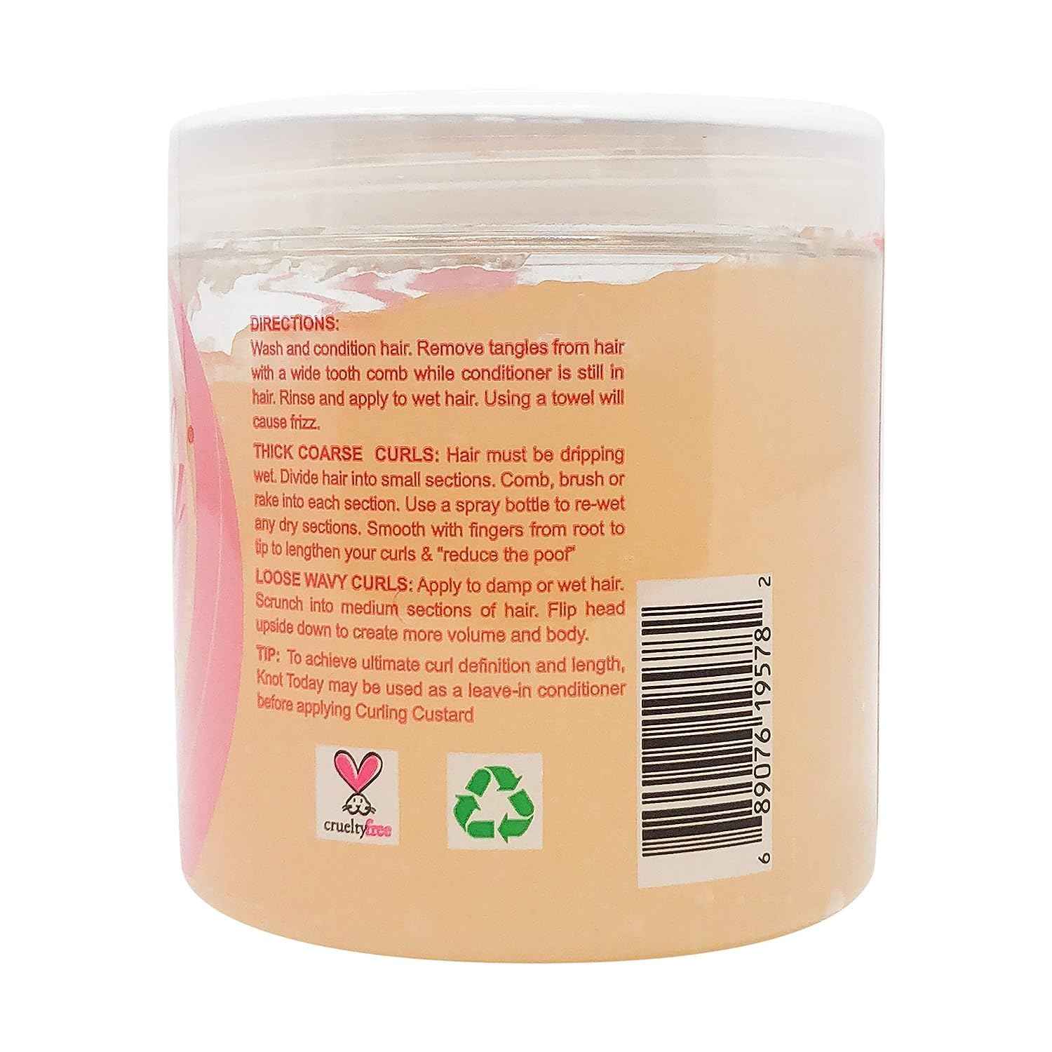 Kinky Curly Original Curling Custard Natural Styling Gel 8oz Pack of 3