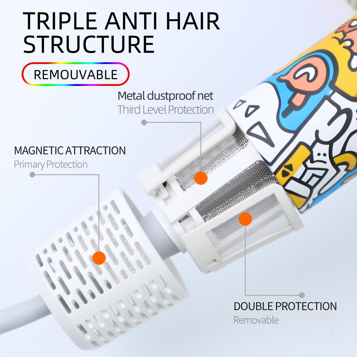 Professional lonic Hair Dryer - 275g Lightweight Travel Blow Dryer with Magnetic Suction Nozzle & Self-Cleaning Reverse Airflow, High-Speed Motor, HD LED Display, 51dB Quiet - Gift for Women/Men