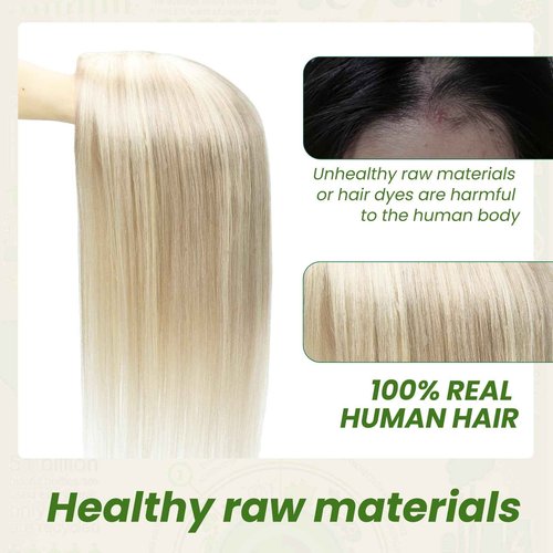 kolala HAIR Toppers for Women Real Human Hair 150 Density 12 inch 55 grams 6x7 inch Caramel Blonde Highlighted Blonde lace Silk Base Clip in Hair Pieces for Women（#18P60 12inch）
