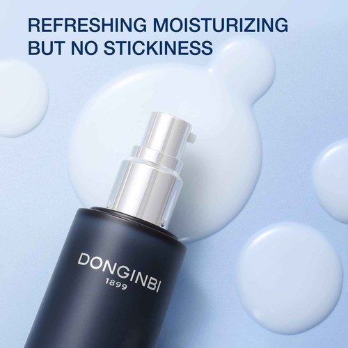 Donginbi Red Ginseng Homme All-in-One Special Set - Hydrating Korean Red Ginseng Essence(4.06 floz), Glycolic & Squalane Acid Face Wash, AHA Exfoliant, Korean Skin Care Set Gifts for Men