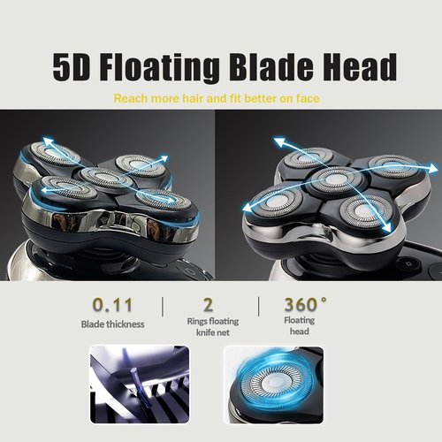 Shaver Replacment Heads Compatible with Remington Balder Boss XR7120/XR7100/XR1600/RX7 Shavers (3 Pack)