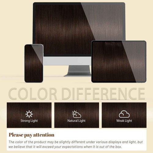 DNE Tape in Hair Extensions Real Human Hair 24 inches 20Pcs/50g/Pack Seamless #2 Dark Brown Dark Color Straight Invisible Double Sided Tape in Hair Extensions for Women/Girls Can Bleached and Curl