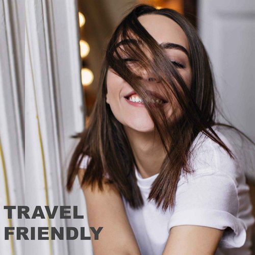 Evalectric Classic Styler Ceramic Flat Iron - 1.25" Ceramic Flat Iron with Floating Plates - Dual Voltage Hair Straightener - Negative Ion Technology - Travel Friendly - Deep Purple