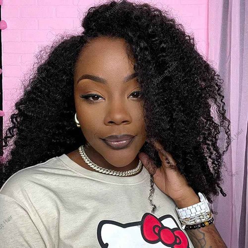 Afro Kinky Curly Bulk Human Hair Extensions Double Drawn Brazilian Virgin Braiding Hair For Boho Box Braids Afro Kinkys Crochet Hair Walnut hair 95-100g 24Inch 1Bundle