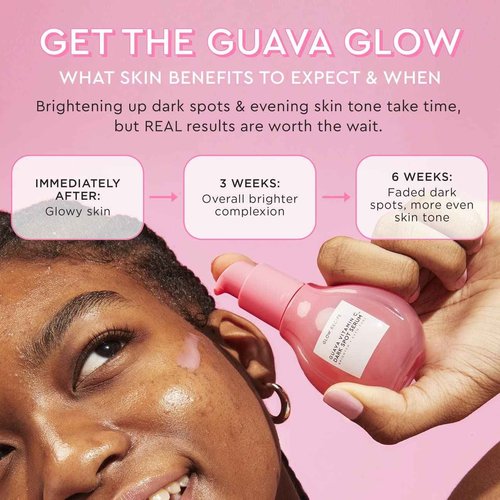 Glow Recipe Brighten + Hydrate Treatment Duo - Guava Vitamin Dark Spot C Serum (30ml) & Plum Plump Hyaluronic Serum (30ml) - Hydrate, Help Diminish the Look of Dark Spots & Even Tone