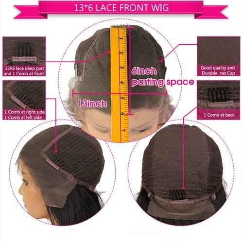 Estelle Wig 13x6 Burgundy Silk Straight Human Hair Wigs Glueless Lace Front Hair 150% Density Pre Plucked Hair for Black Women (14inch, 13x6 lace front wig)