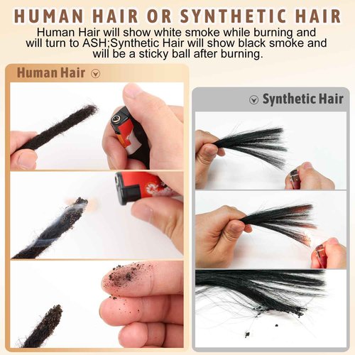 Afro Kinky Bulk Human Hair Locs, 30 Strands 8-Inch Real Dreadlock Extensions, Small Diameter 0.4cm, Natural Looking Permanent Micro Locs for Black Hair