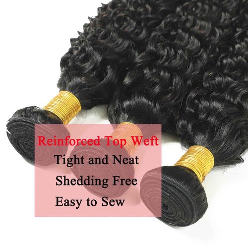 Water Wave Bundles with Closure Human Hair Wet and Wavy 18 20 22 inch 100% Unprocessed Virgin Human Hair Bundles with 16 inch Closure 5x5 Lace Free Part