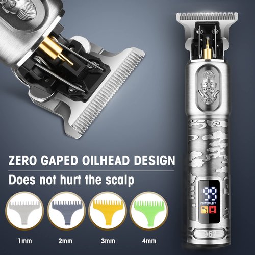 RESUXI Hair Clippers for Men & Electric Razor Shavers Set,Cordless Hair/Beard Trimmers Grooming Kit,Hair Liners Clippers for Hair Cutting Barbers Supplies,LCD Display 2 Foil Head