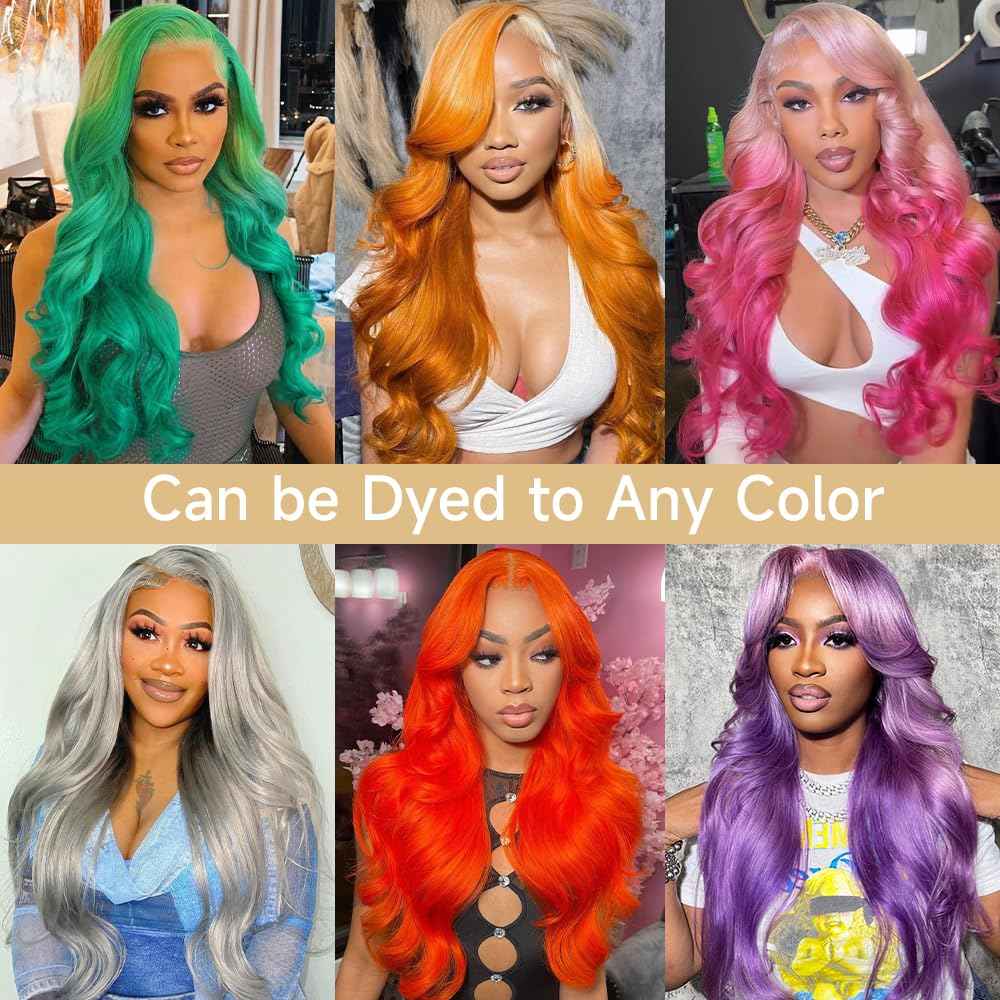 KEGOO 30 Inch 613 Lace Front Wig Human Hair 200% Density Blonde Wig Human Hair 13x6 Body Wave HD Lace Front Wigs Human Hair Pre Plucked Glueless Blonde Human hair Wig