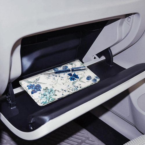 CoBak Car Registration and Insurance Holder - Vehicle Glove Box Car Organizer,Auto Truck Comparment Accessories Case with Magnetic Closure for Driver License,Cards