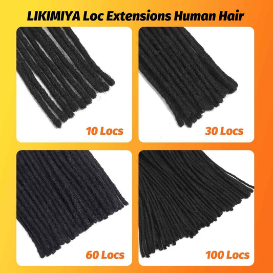 #27 Honey Blonde Loc Extensions Human Hair Dreads Extensions Dreadlock Extensions Human Hair Locs Extensions for Men Women Kids 0.4 cm 10 Inch 30 Strands Real Human Hair Locs Handmade Permanent Locs