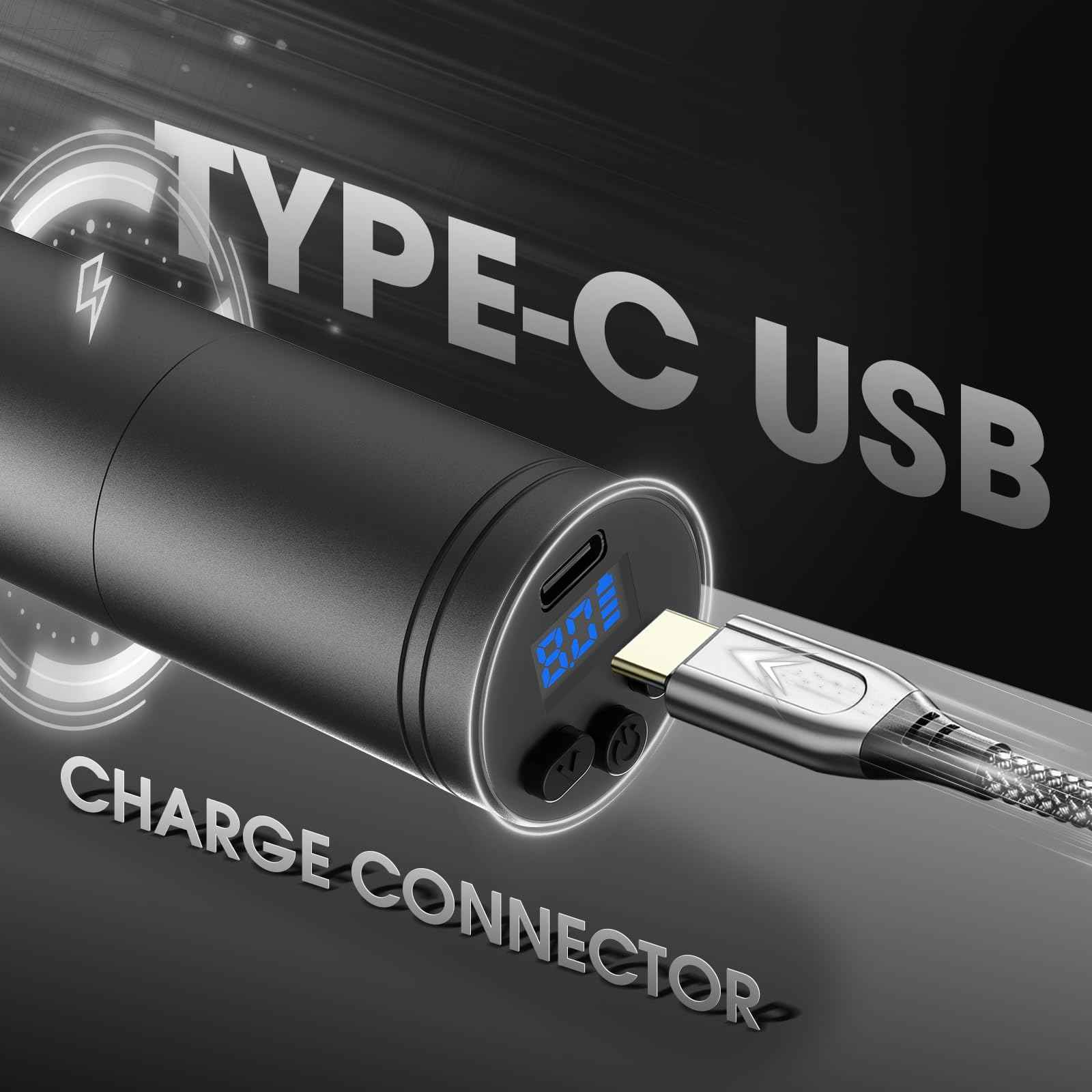 INKin Tatoo Machine Kit for Beginners, Tattoo Gun with 3.5mm Stroke Length for Starters Complete Kit, Ultra-One Wireless Tattoo Machine with 1600mAh Battery and 20PCS Tattoo Needles Assorted