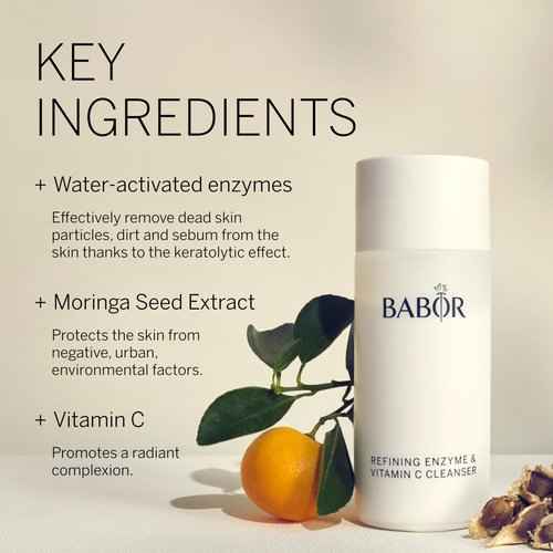 BABOR Soothing Rose Toner & Refining Enzyme Vitamin C Cleanser Bundle