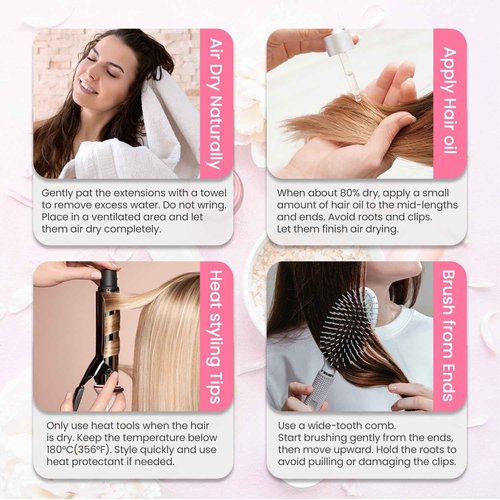 Aison Medium Brown Clip in Human Hair Extensions 115G 100% Real Human Hair Clip in Extensions Soft Silky Straight 7pcs 16clips One Pack(22 Inch #4)