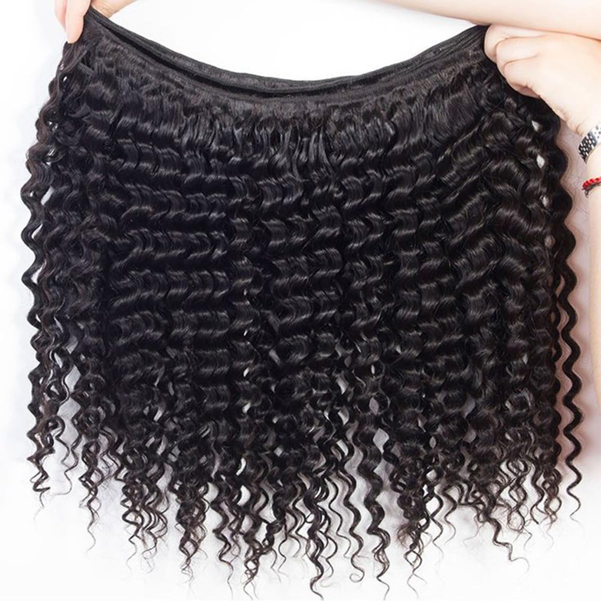 14A Deep Wave Bundles Human Hair 22 24 26 Inch, Full and Silky 100% Unprocessed Brazilian Virgin Human Hair Extensions Natural Black (Deep Wave Bundles, 22 24 26)