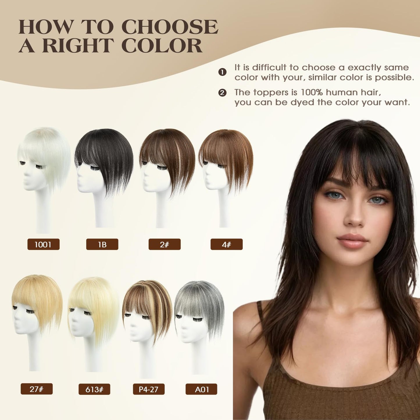 12 Inches 100% Human Hair Toppers for Women Pure White Hair Topper, Clip-In Hair Pieces for Thin Hair, Adds Volume,360°3D Covers Bald Spots（12#1001）