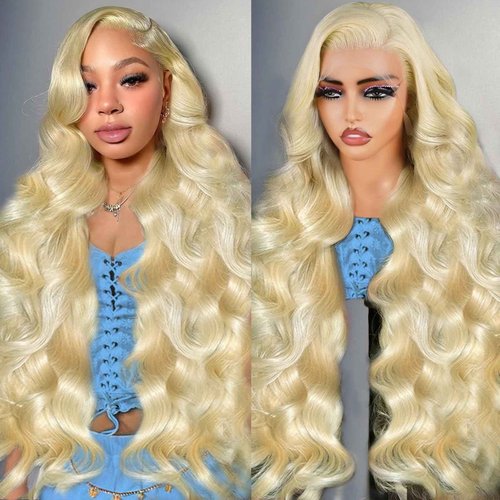 BOTNNS 28 Inch 613 13x6 Lace Front Wig Human Hair 200 Density Blonde Wig Human Hair 613 Body Wave Blonde HD Lace Front Wigs Human Hair Pre Plucked 613 Lace Frontal Wigs