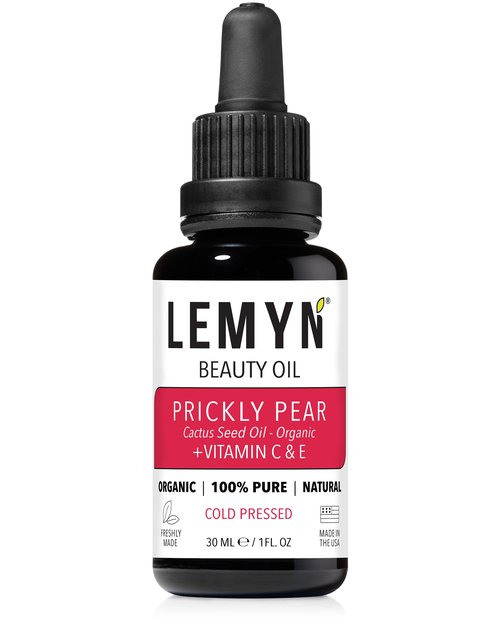 Lemyn Organics Prickly Pear Oil Royal Radiance | Freshly Made | Supercharged with Clinically Proven THD Vitamin C | The Queen of Oils | Luxurious Hydration & Glow | Nature’s Crown Jewel