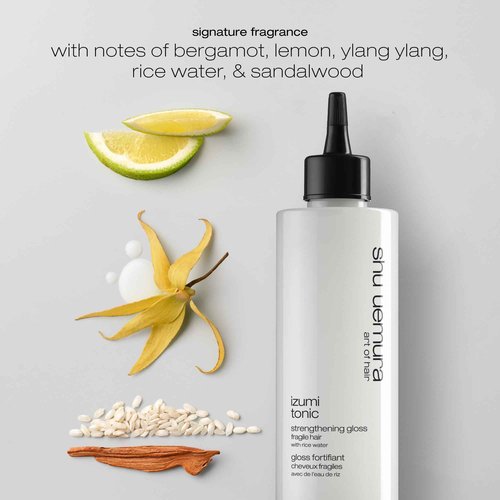 shu uemura art of hair Izumi Tonic Strengthening Gloss - Reduces Breakage and Adds Shine, Nourishes with Japanese Rice Water, 6.7 Fl Oz