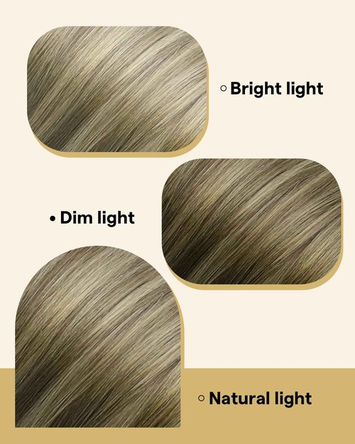 Ve Sunny Tape in Hair Extensions Human Hair 20 Inch Tape in Human Hair Extensions Dark Brown Roots to Golden Blonde Mix Light Blonde Hair Extensions Tape ins Invisible Double Sided Tapes 20Pcs 50g