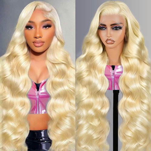 Kassamo 613 13x6 Lace Front Wig Human Hair 250 Density 12A Blonde Wig Human Hair 613 HD Lace Frontal Wigs Pre Plucked Body Wave Glueless Wigs For Black Women 20 Inch