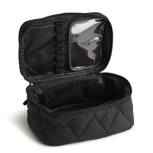 Vera Bradley Women's Featherweight Brush Up Cosmetic Case, Moonless Night, One Size