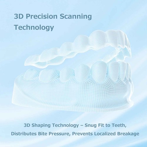 Custom Retainer, Clear Dental Retainers for Upper and Lower Teeth, Replacement Retainer After Braces, Made to Fit Your Teeth Precisely, Nearly Invisible for Daily or Night Use