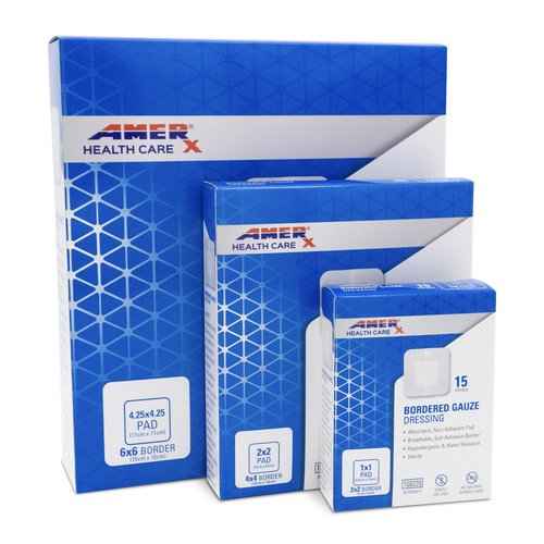 AMERIGEL Total First Aid Bundle - Small - Hydrogel Wound Dressing Moisture Rich Healing Gel (3 oz.) - Saline Wound Wash First Aid Cleansing Solution (7.1 oz.) - Bordered Gauze