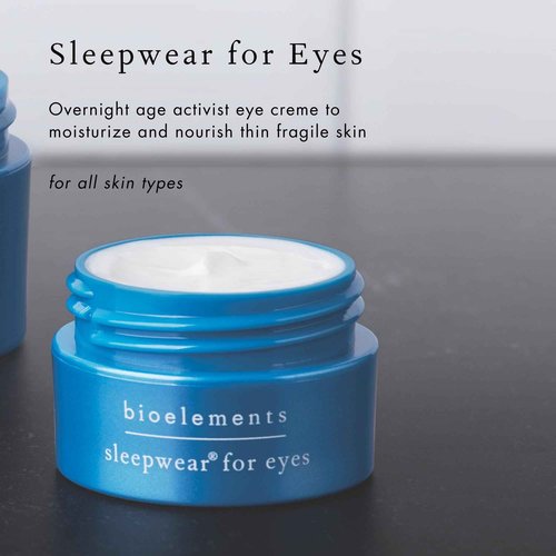 Bioelements Sleepwear for Eyes - 0.5 fl oz - Night Anti-Aging Eye Cream - Moisturize, Hydrate & Reduce Appearance of Fine Lines & Wrinkles - Vegan, Gluten Free - Never Tested on Animals