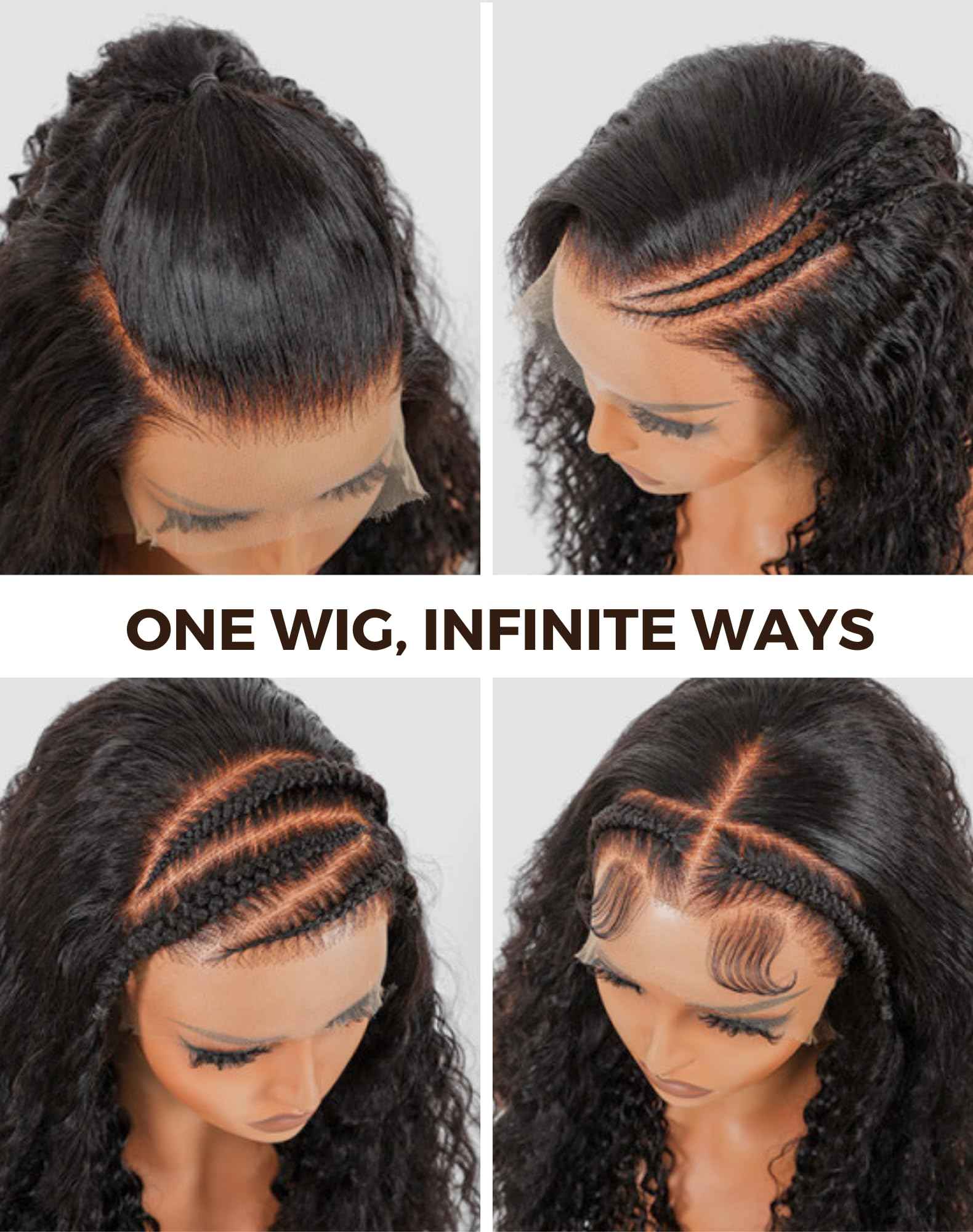 Gorpo 28 Inch Deep Wave Lace Front Wigs Human Hair, 13x6 HD Wet and Wavy Lace Front Wigs, Curly Human Hair Wig, 180 Density Deep Wave Wig, Pre Plucked & Glueless, Natural Color