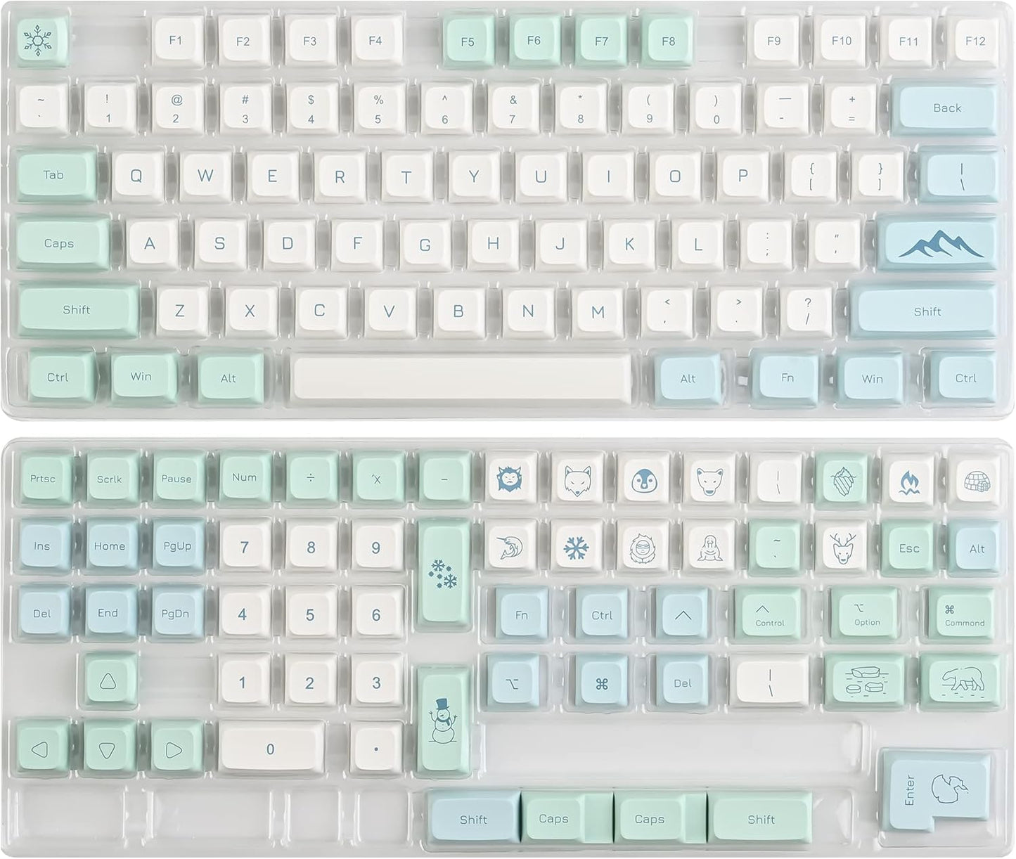 129 Keys PBT Keycaps Dye-Sublimation Keycap XDA Profile Custom Keycaps Anime Keycap Set for 60% 75% 100% MX Switches Mechanical Gaming Keyboard(Peach Cat)