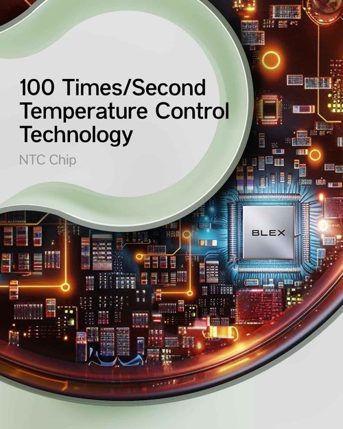 Blex C1 Hair Dryer - 5-Min Quick Drying, 110,000 RPM High-Speed Brushless Motor, Plasma Tech Blow Dryer, Smart Temp Control Tech with 100 Times/Second Heat Detector, No Heat Damage - Mint Green