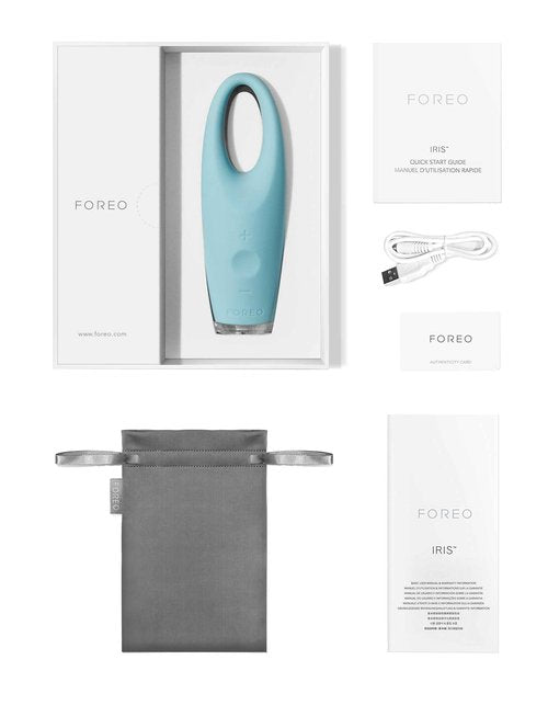 FOREO IRIS Eye Massager Dark Circle Remover & Eyebag Remover Eye Depuffer Anti Aging Increases Absorption of Eye Mask Essences| Waterproof 2-year Warranty Mint