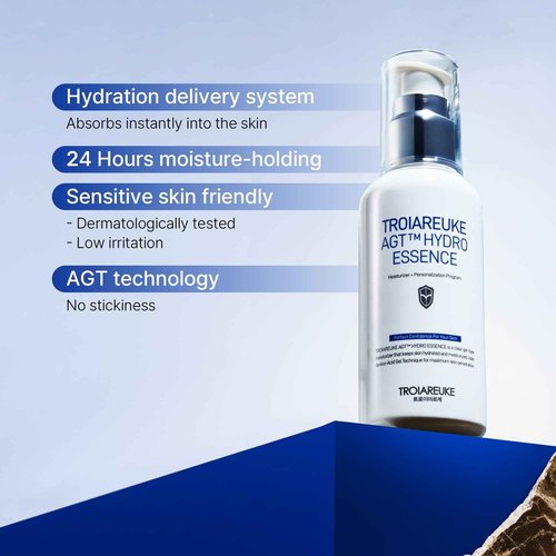 TROIAREUKE A.G.T HYDRO ESSENCE l Deep Hydrating Cooling Gel Essence Sleeping mask l 3.38 Oz. 100ml