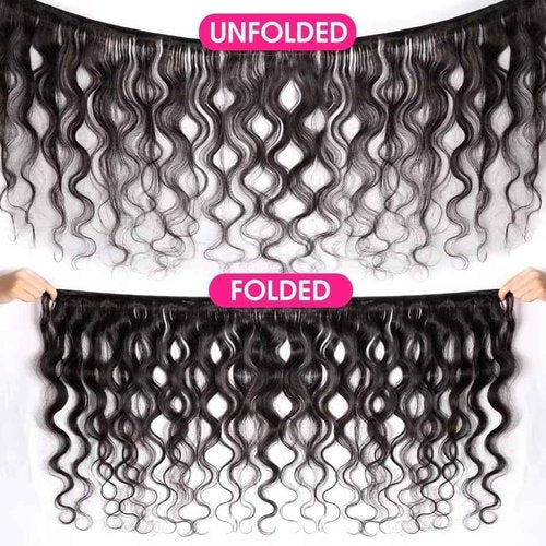 MsSunlight Human Hair Bundles 18 20 22 24 Inch 12A Body Wave Bundles Human Hair 100% Unprocessed Brazilian Virgin Hair 4 Bundles Human Hair Body Wave Human Hair Extensions Natural Black