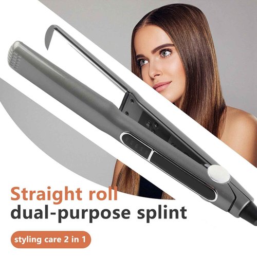 ANGGREK Hair Straightener Multigear Adjustment 480°F Ceramic Iron EU Plug, Sealing, Alloy Plate, Tourmaline Ceramics Material, Even Heat Distribution for Silky, Shiny Hair