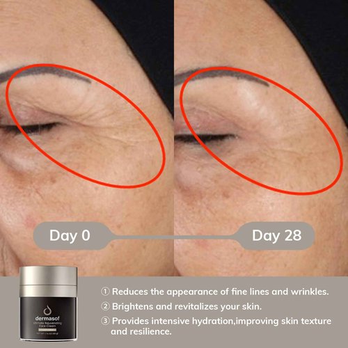 Dermasof Ultimate Rejuvenating Moisturizer Face Cream with Vitamin C, Niacinamide, Anti Aging, Anti Wrinkle, Antioxidant, Firming, Repair, Brightening, Even Skin Tone, Reduce Dark Spots 1.7 Fl Oz
