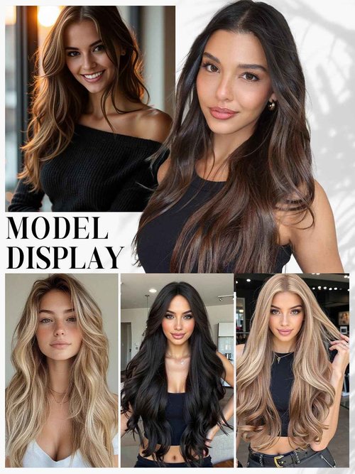 LOXXY Double Weft PU OVO Human Hair Extensions - Genius and PU Invisible Butterfly Weft Hair Extensions Real Human Hair - 16 Inch 100g Darkest Brown, Width 31.5"(80cm)