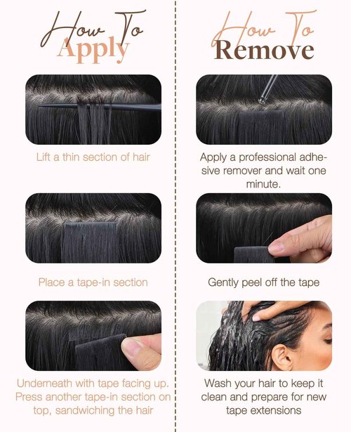 GOO GOO Invisi edge Tape in Hair Extensions Human Hair, 2 Dark Brown 20pcs 20inch 50g, Virgin Human Hair Tape ins, Seamless Injected Tape in Hair Extensions