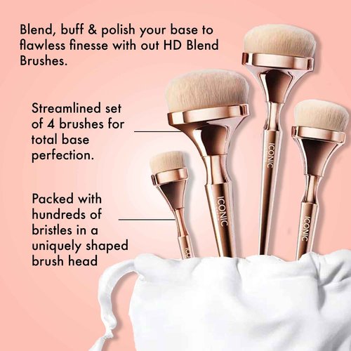 ICONIC LONDON HD Blend 4 Brush Set