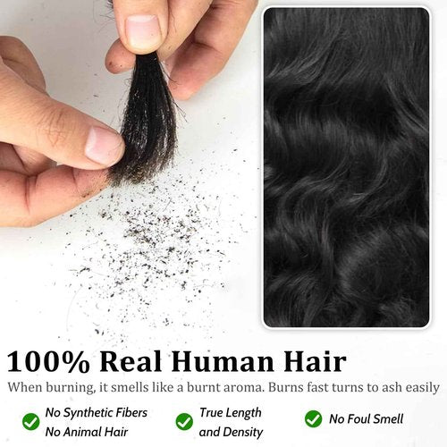 Msviki Bob Wig Human Hair 10inch Straight Bob Wig 100% Brazilian Human Hair,13x4 HD Bob Lace Front Wigs Human Hair Natural Black Bob Wigs Human Hair Pre Cut 12A Double Drawn Bob Wig 220 Density