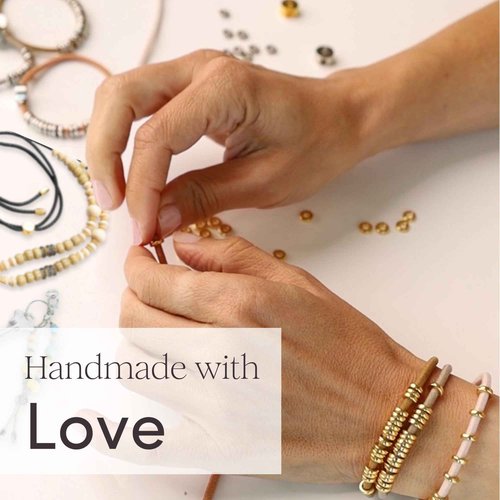 By Lilla Bracelet Hair Ties - Stretchy Hair Tie Bracelets - Decorative Handmade Jewelry for Women’s Wrist and Ponytail