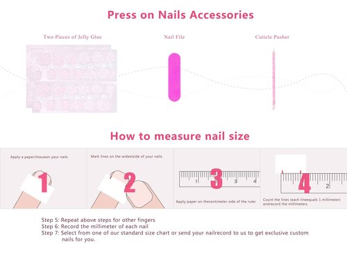 LOVFUL Press on Nails Eternal Stunning | Handmade with Full Covered Crystals | Reusable Fake Nails | Square Long 2.2 in | H46-M