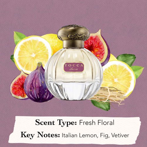 Tocca Lucia Women's Perfume, 1.7 oz. (50 ml) - Fresh Floral Fragrance Featuring Italian Lemon, Fig and Vetiver
